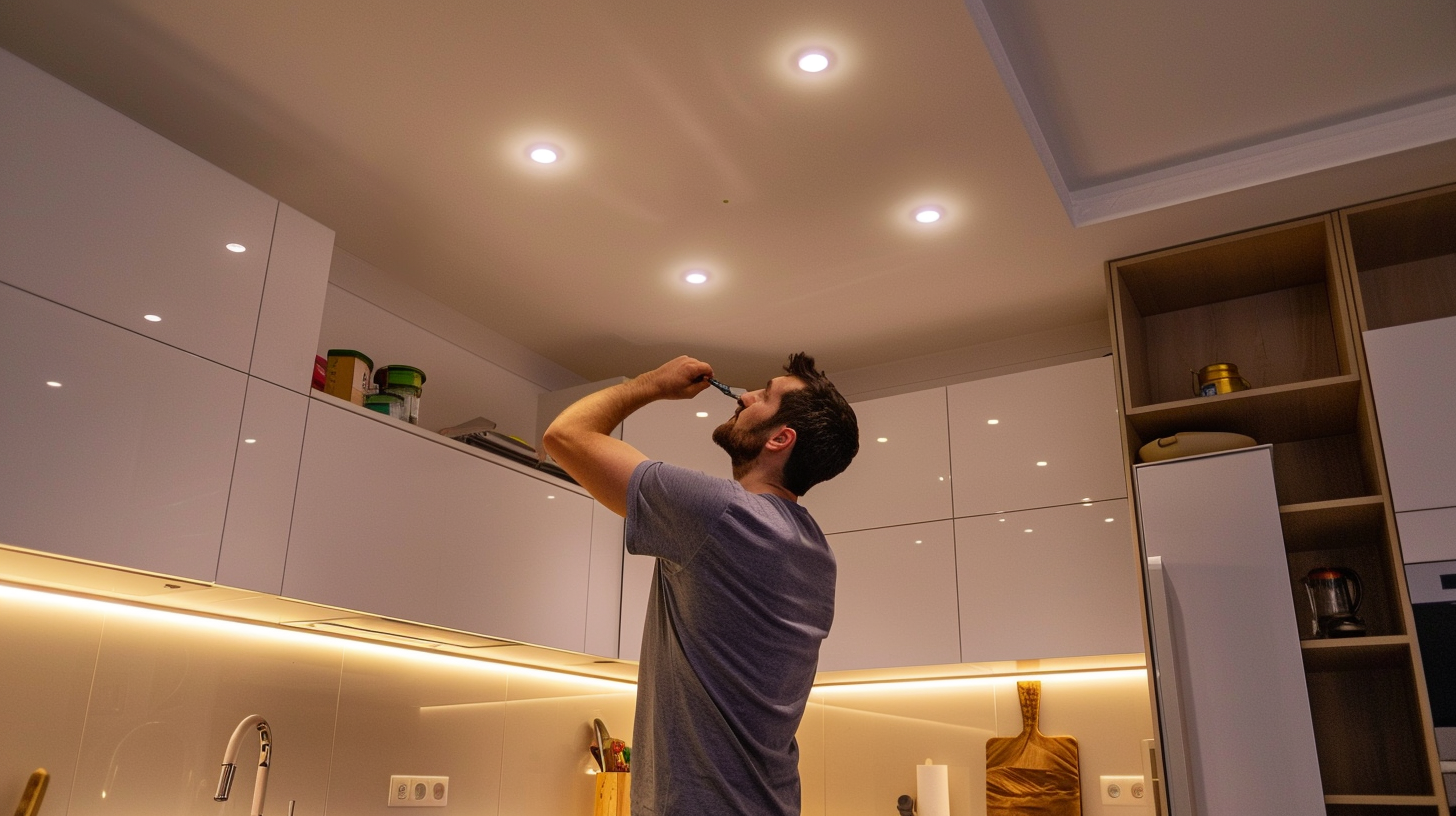 Spotlights in moderne keuken